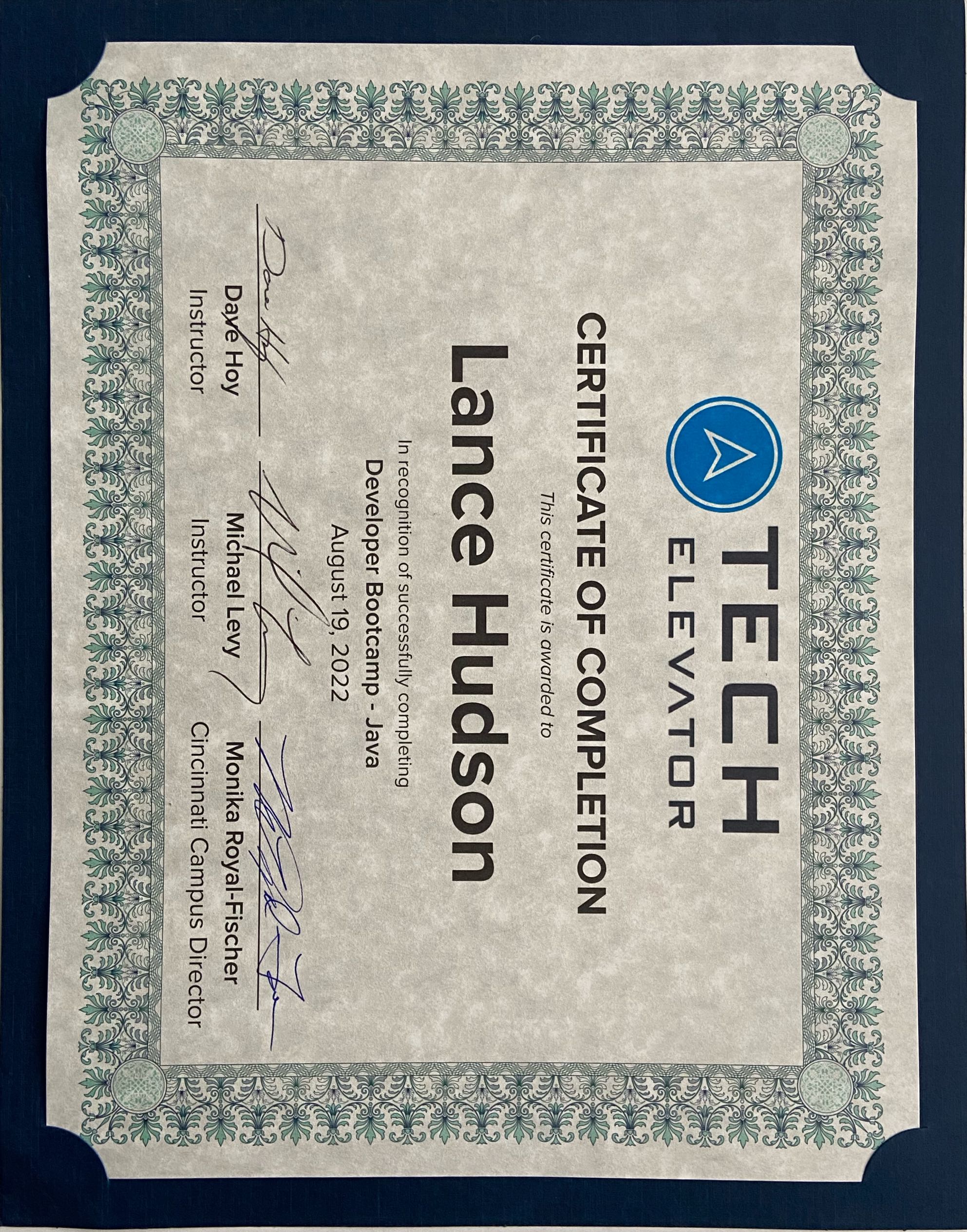 Tech Elevator Certification